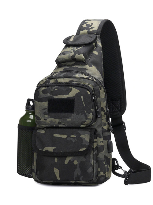 Сумка через плечо Snoburg 606 черный камуфляж