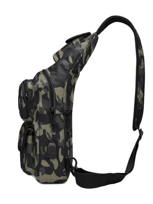 Сумка через плечо Snoburg 606 черный камуфляж