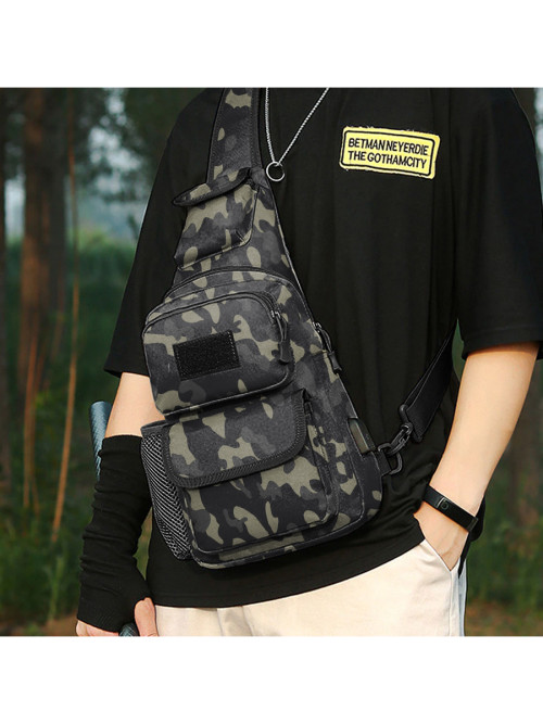 Сумка через плечо Snoburg 606 черный камуфляж