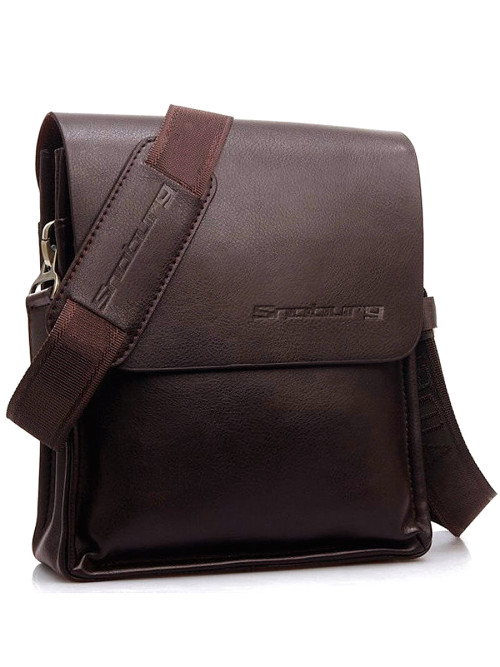 Сумка через плечо Snoburg P420 коричневая