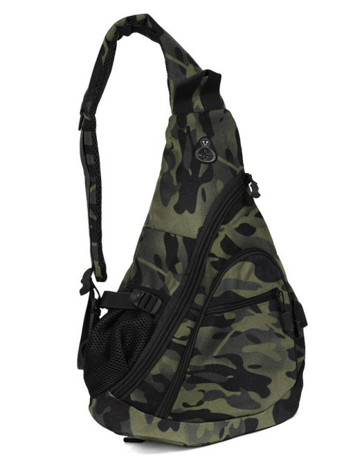 Однолямочный рюкзак Snoburg 5908 черный камуфляж