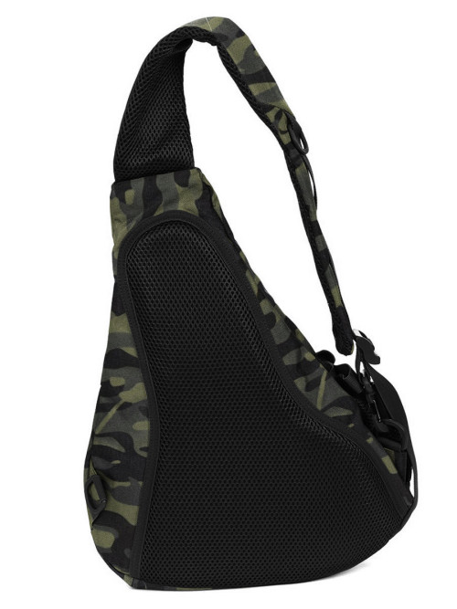 Однолямочный рюкзак Snoburg 5908 черный камуфляж