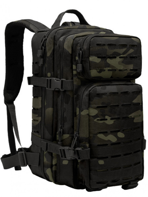 Рюкзак мужской тактический Snoburg SN5777 черный камуфляж