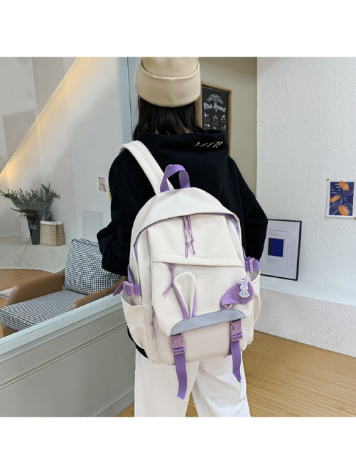 Рюкзак для девочки с ушками BETTY белый