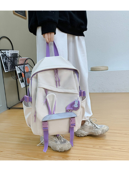 Рюкзак для девочки с ушками BETTY белый