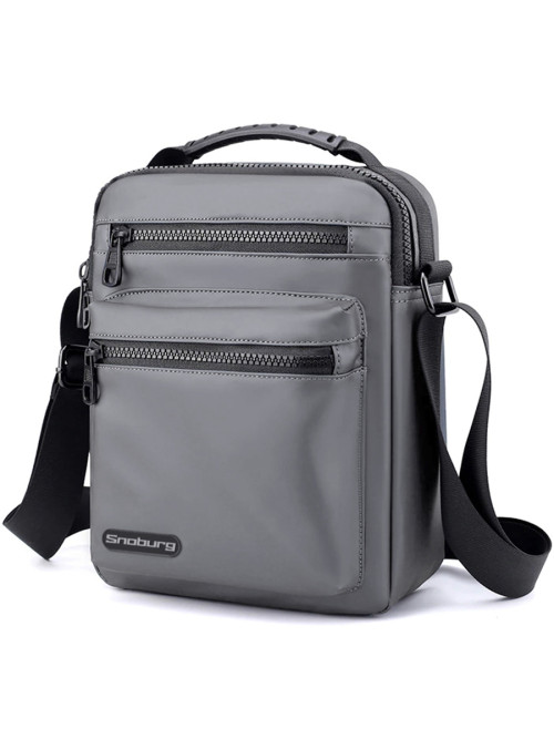 Сумка через плечо Snoburg SN102 серая