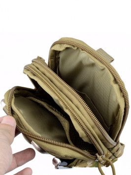 Поясная тактическая сумка на ремень Snoburg SN440016 лесной камуфляж