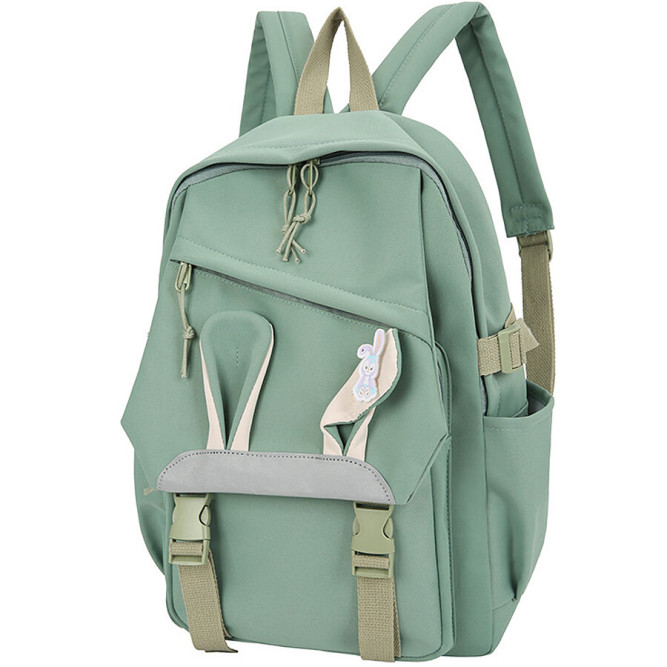 Рюкзак для девочки с ушками BETTY зеленый