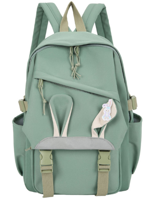 Рюкзак для девочки с ушками BETTY зеленый