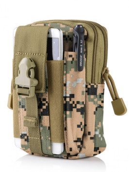 Поясная тактическая сумка на ремень Snoburg SN440016 лесной камуфляж пиксель