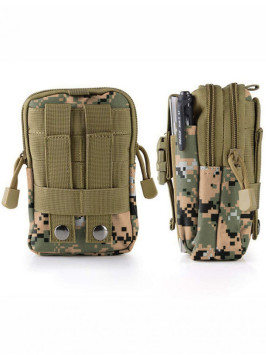 Поясная тактическая сумка на ремень Snoburg SN440016 лесной камуфляж пиксель