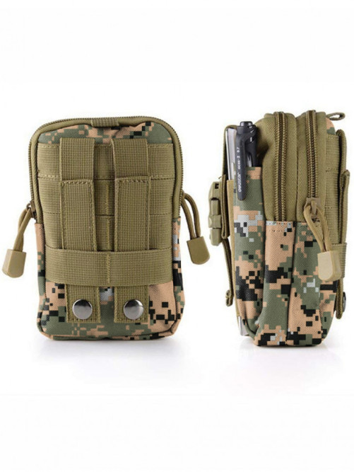 Поясная тактическая сумка на ремень Snoburg SN440016 лесной камуфляж пиксель