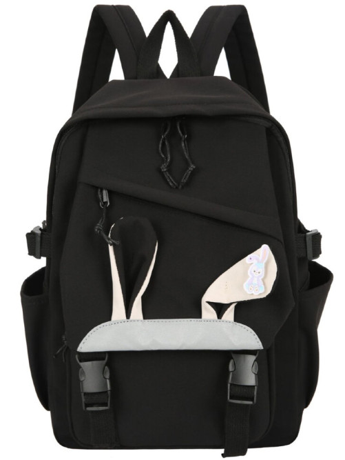 Рюкзак для девочки с ушками BETTY черный