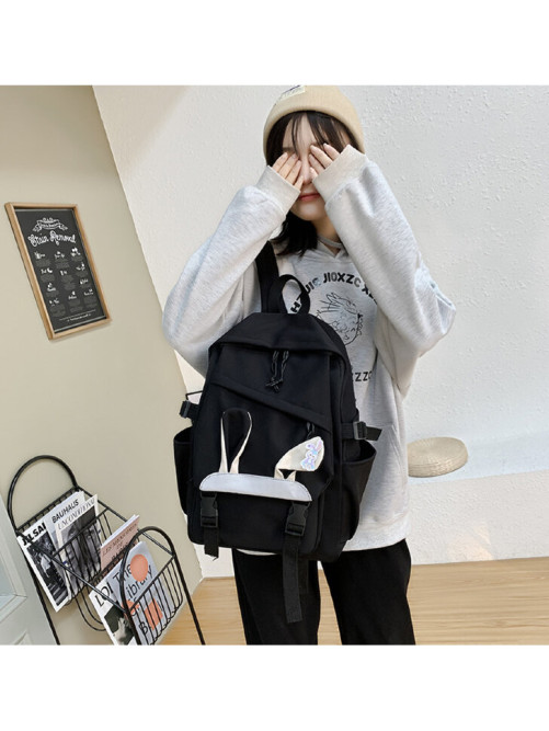 Рюкзак для девочки с ушками BETTY черный