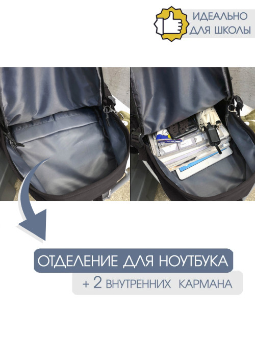 Рюкзак женский Snoburg SN300 черный