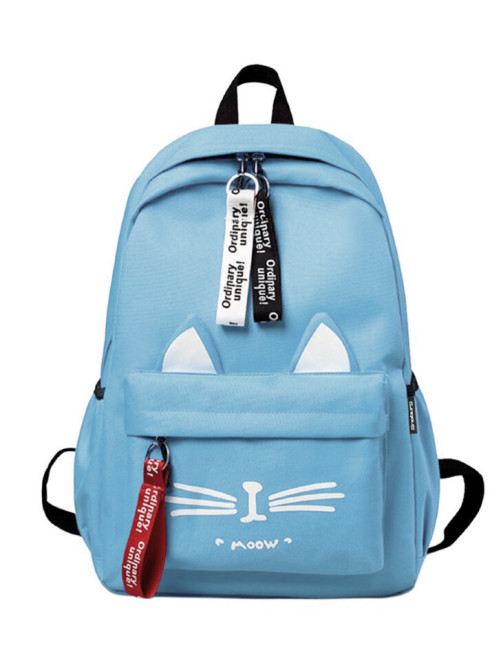 Рюкзак для девочки с ушками Snoburg голубой