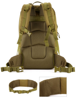 Рюкзак мужской тактический Snoburg SN8827 коричневый