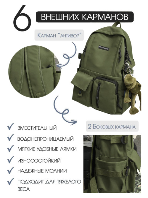 Рюкзак женский Snoburg SN300 зеленый