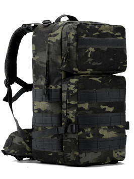Рюкзак мужской тактический Snoburg SN8827 черный камуфляж
