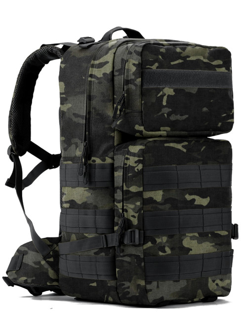 Рюкзак мужской тактический Snoburg SN8827 черный камуфляж