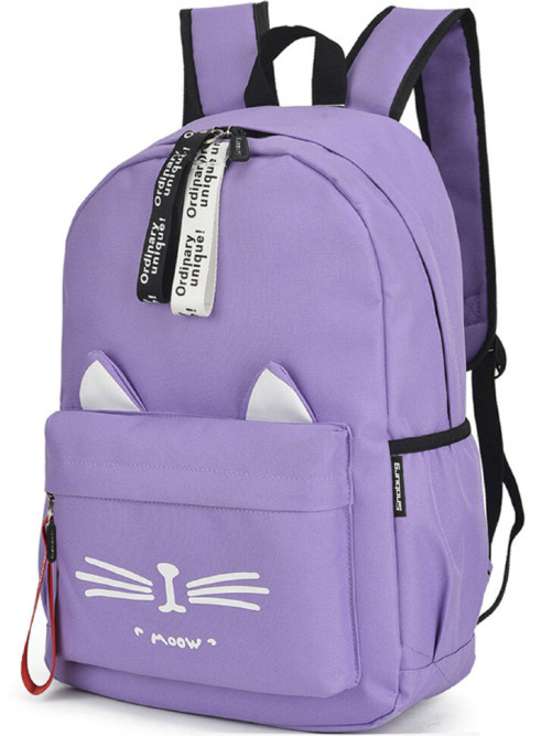 Рюкзак для девочки с ушками Snoburg сиреневый