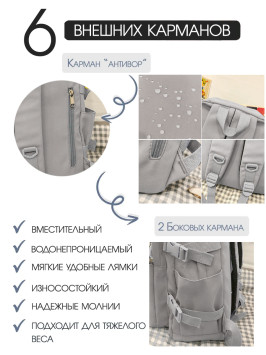 Рюкзак женский Snoburg SN301 белый