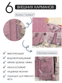 Рюкзак женский Snoburg SN301 розовый