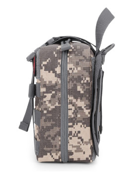 Тактическая аптечка подсумок Snoburg SNMED008 серый камуфляж пиксель