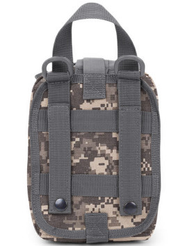 Тактическая аптечка подсумок Snoburg SNMED008 серый камуфляж пиксель