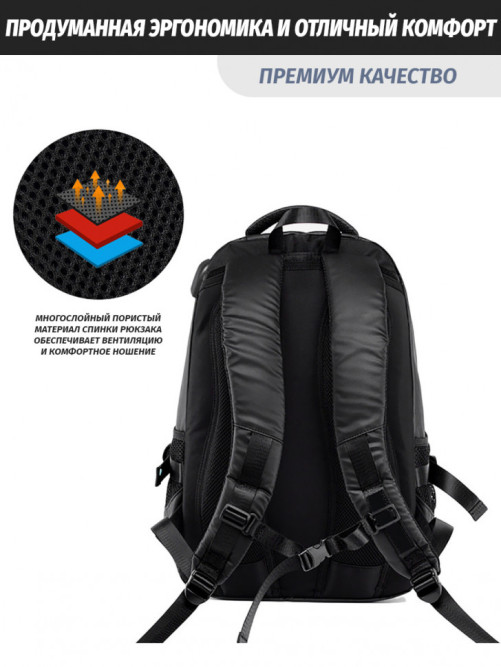 Мужской рюкзак Snoburg sport черный