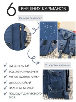 Рюкзак женский Snoburg SN301 синий