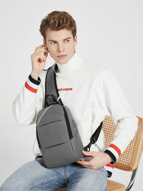 Сумка через плечо Snoburg SN2730 серая