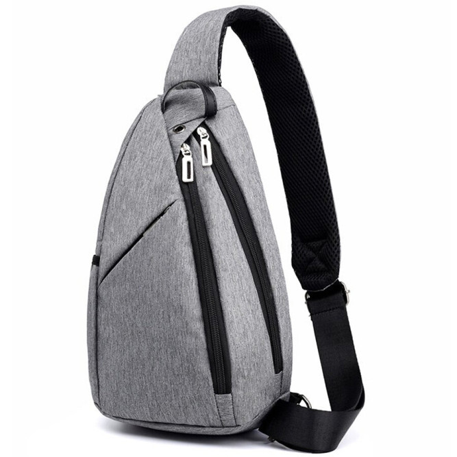 Однолямочный рюкзак Snoburg 404 серый