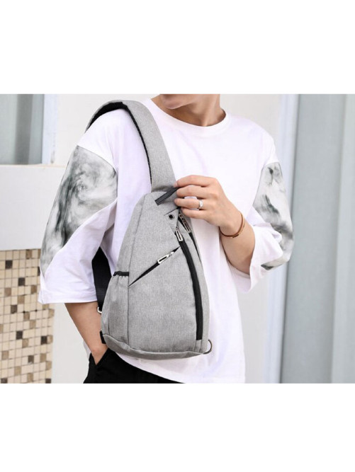 Однолямочный рюкзак Snoburg 404 серый