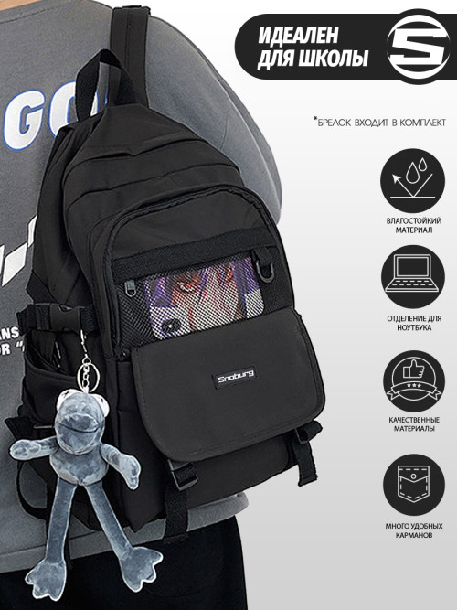 Рюкзак женский Snoburg SN301 черный