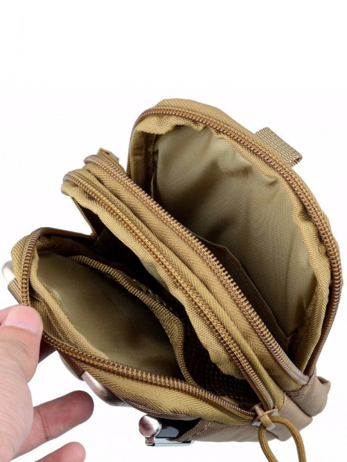 Поясная тактическая сумка на ремень Snoburg SN440016 коричневая