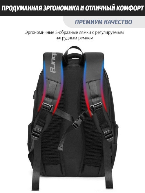 Рюкзак Snoburg 1283 черный
