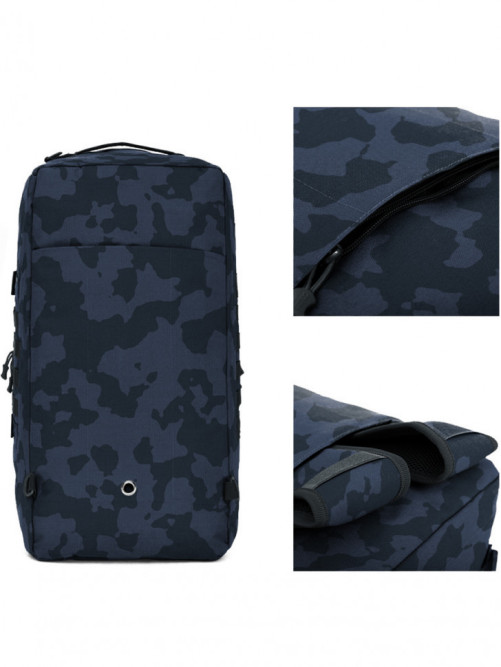 Рюкзак мужской тактический Snoburg SN9339 темно-синий камуфляж 55 литров