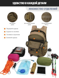 Рюкзак мужской тактический Snoburg SN9004 мох