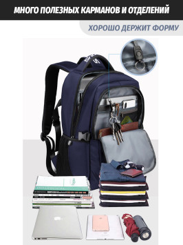 Рюкзак Snoburg 8806 синий