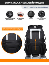 Рюкзак Snoburg 8806 черный