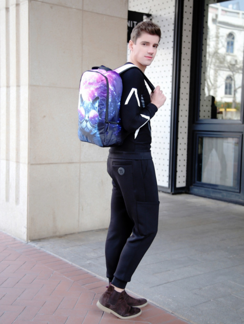 Рюкзак Snoburg космос с котом 023