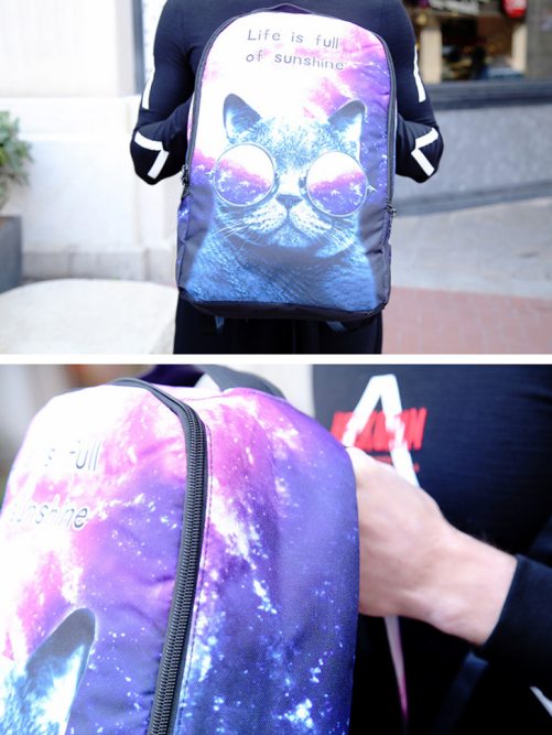 Рюкзак Snoburg космос с котом 023