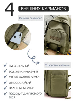 Рюкзак Snoburg Abbie зеленый