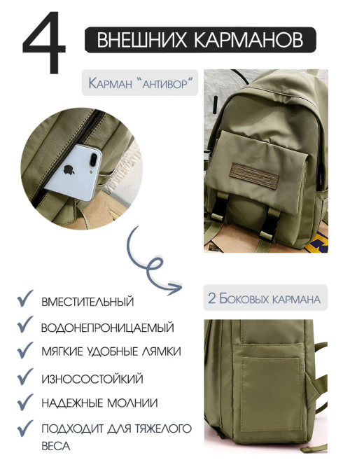 Рюкзак Snoburg Abbie зеленый