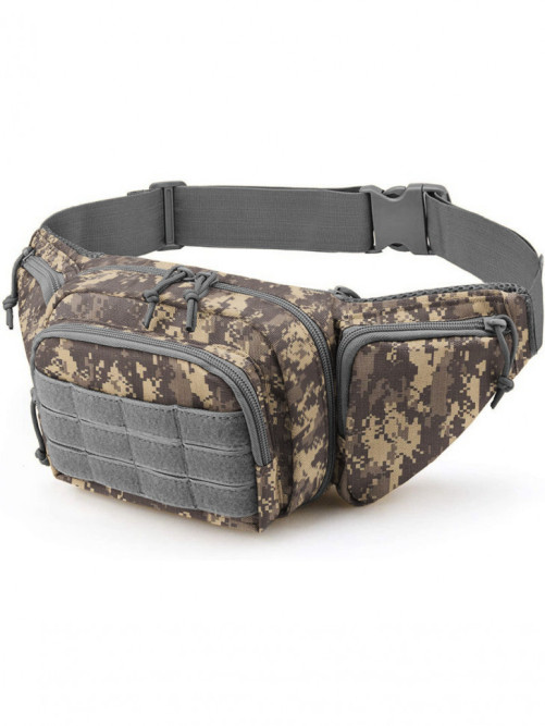 Тактическая поясная сумка Snoburg SN1925 серый камуфляж пиксель