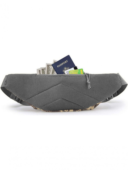 Тактическая поясная сумка Snoburg SN1925 серый камуфляж пиксель