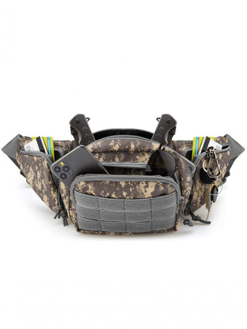 Тактическая поясная сумка Snoburg SN1925 серый камуфляж пиксель