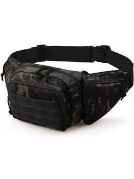 Тактическая поясная сумка Snoburg SN1925 черный камуфляж