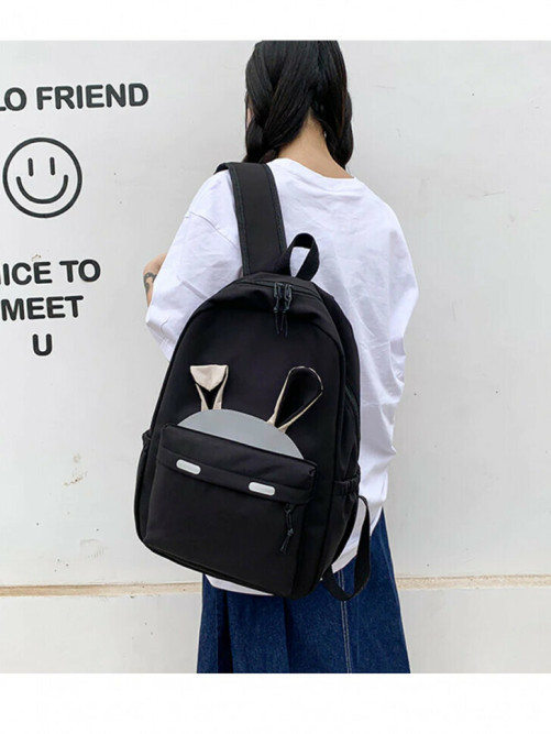 Рюкзак с ушками Snoburg SN6700 черный